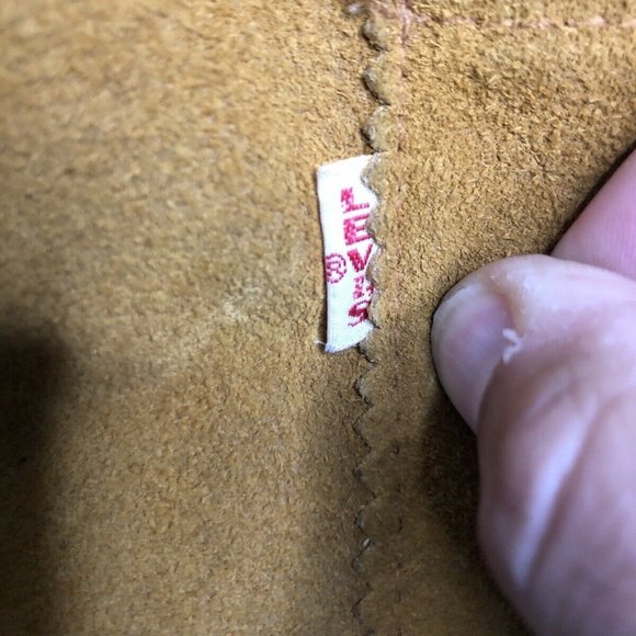 LEVIS Original 1950s Vest Big E Western Suede VTG - Picture 9 of 9